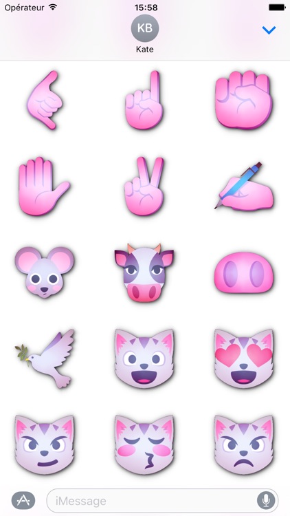 PINK Emoji • Stickers for iMessage screenshot-4