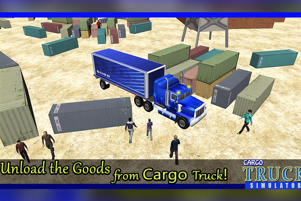 3D Cargo Truck Simulator - Trucker transportation & driver parking simulation game screenshot 2