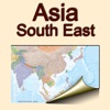 Юго-Восточная Азия. Политическая карта.