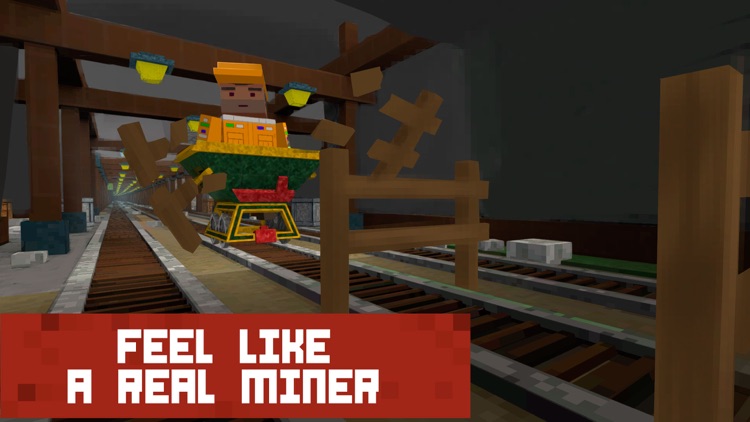 Block Mine Cart Racing Adventures 3D