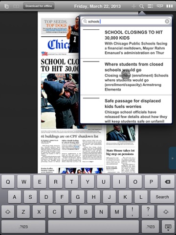 Chicago Tribune -- Digital Edition for iPad screenshot 4