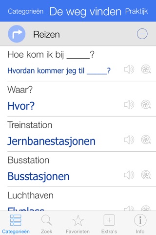 Norwegian Pretati - Translate, Learn and Speak Norwegian with Video Phrasebook screenshot 2