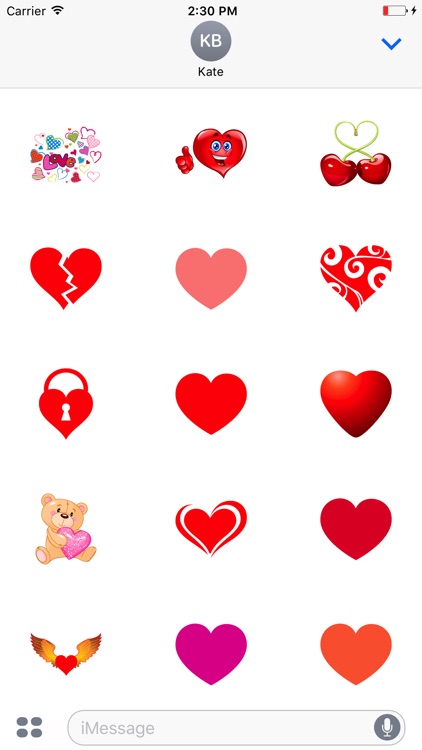 Valentine Heart love stickers