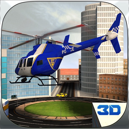 Police Helicopter Pilot Chase Cars 3D Game iOS App