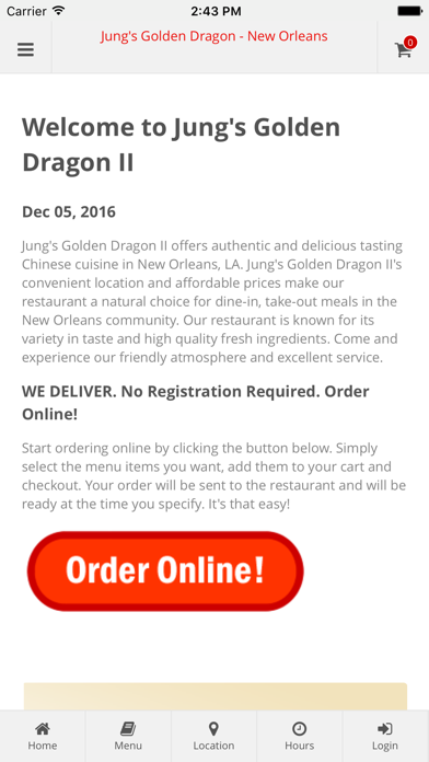 How to cancel & delete Jung's Golden Dragon Two from iphone & ipad 1