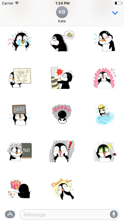 Black Penguin Sticker