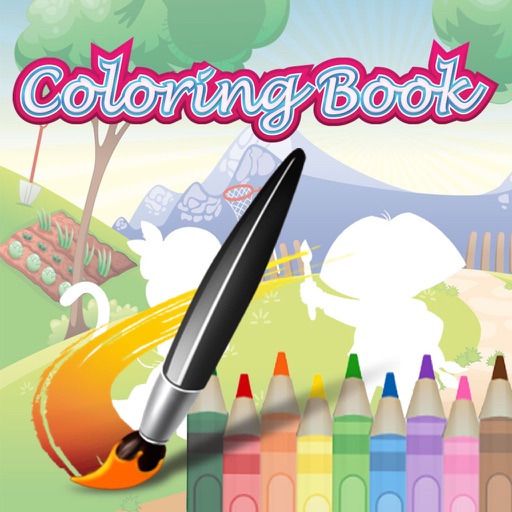 Coloring Book Education Game For Kids - Dora Explorer Version iOS App