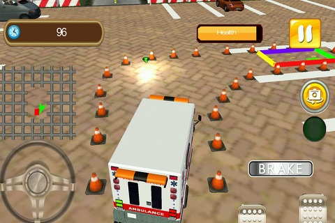 3D ambulance parking simulator – City rescue drive screenshot 3