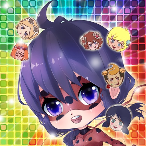 Cute girl kids 3 match games for Miraculous : Tales of Ladybug & Cat Noir edition Icon