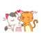 Cat Couple Sticker
