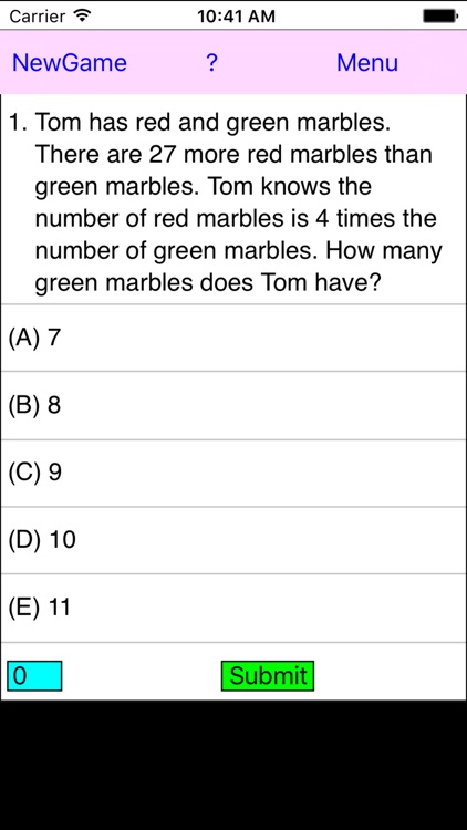 TroveMath 1 Number Operation Practice