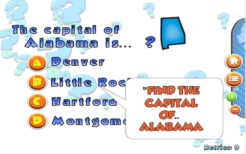 US Map and Capitals Puzzle LITE screenshot 3