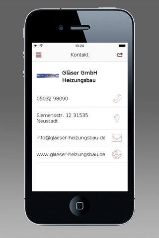 Screenshot of Heizungsbau Gläser