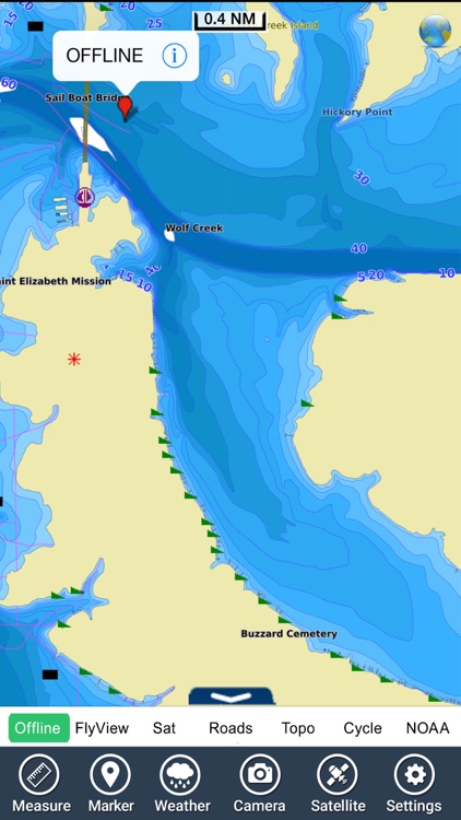 Grand Lake o the Cherokees GPS charts Navigator