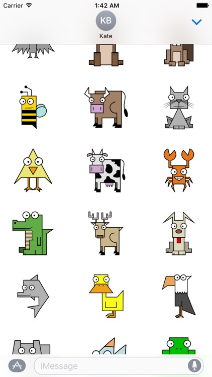Squared Animals Sticker Pack