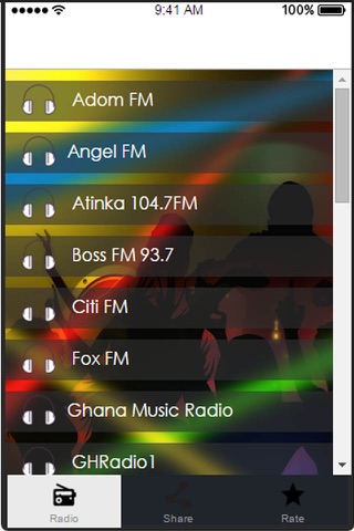 Ghana Radios Free:  station music, sports, news screenshot 3