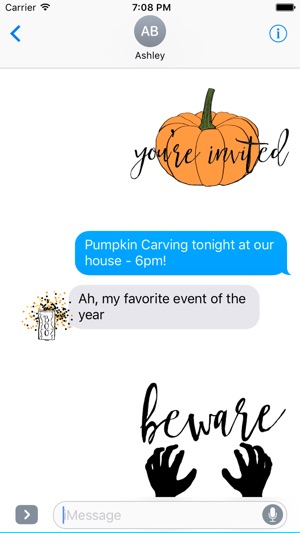 Cute Halloween Illustrated Emoji Sticker Pack(圖3)-速報App