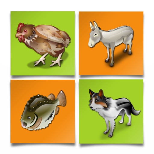 Animal Match Puzzle - Free Brain Games For Kids Icon