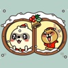 Couple Cat Xmas Season Sticker