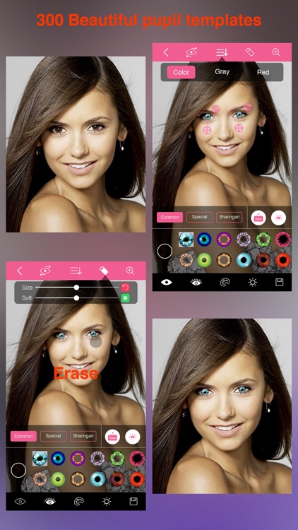 Hot Eye Color Contact Lens - Red Eye Remover screenshot-3