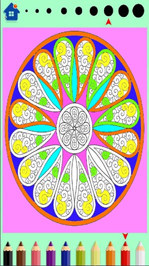 Mandala Coloring book-painting