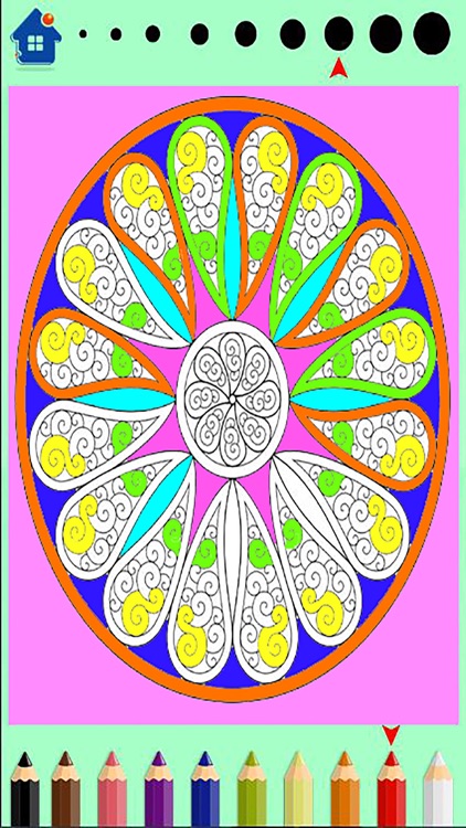 Mandala Coloring book-painting