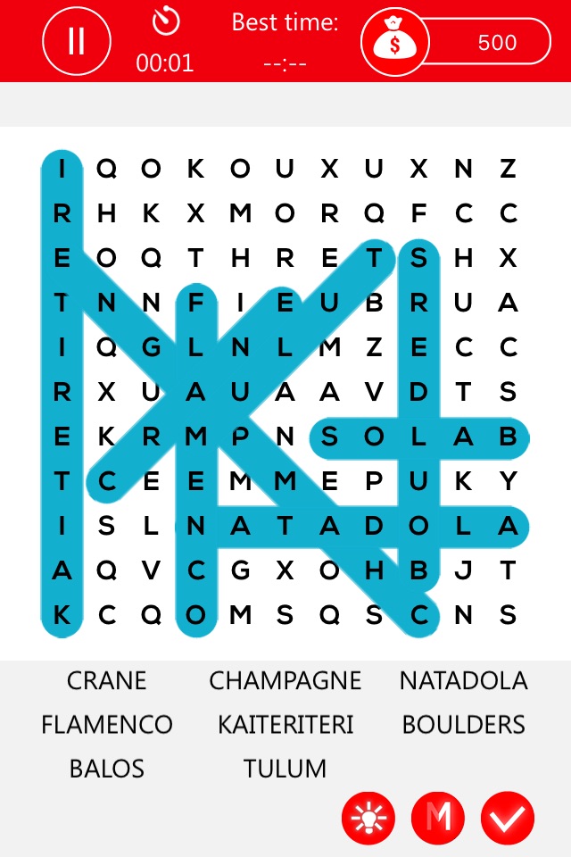 Santa Claus Xmas Word Search Pro Colorful+Unlimited HD screenshot 2