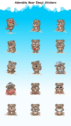 Adorable Bear Emoji Stickers(圖2)-速報App