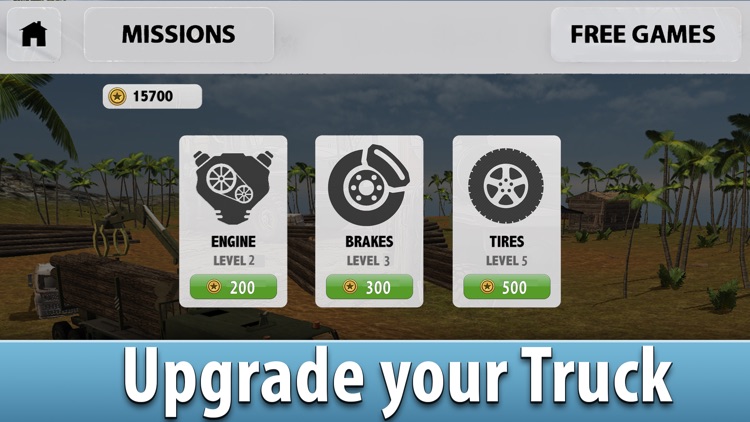Jungle Logging Truck Simulator 3D Full screenshot-3