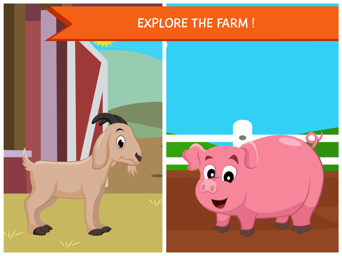 Peekaboo Farm Animals - fun learning game for kids