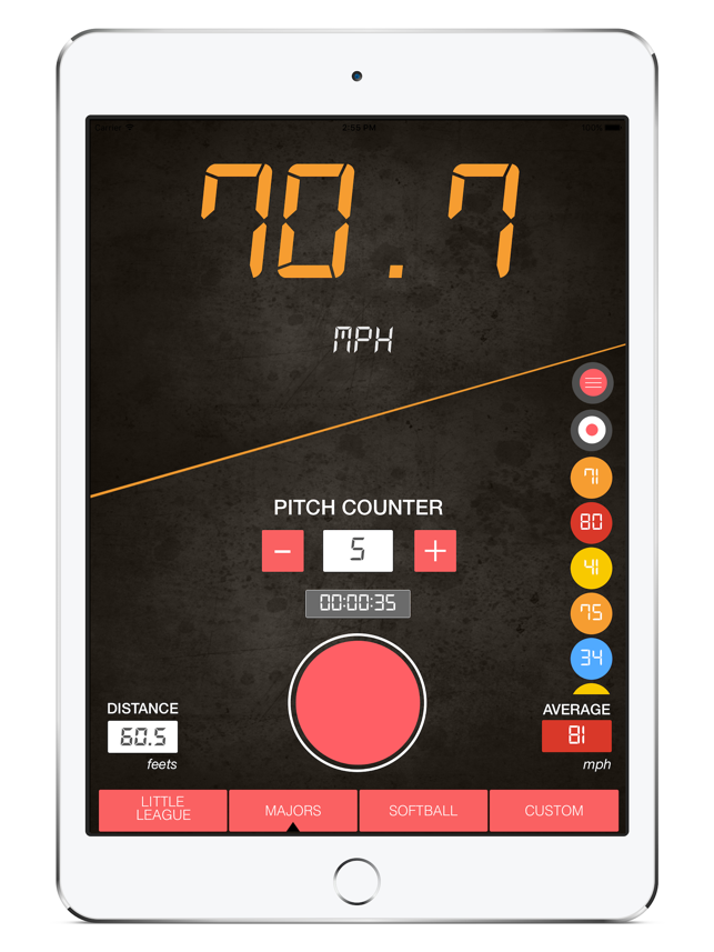 Baseball Speed Radar Gun HD(圖2)-速報App