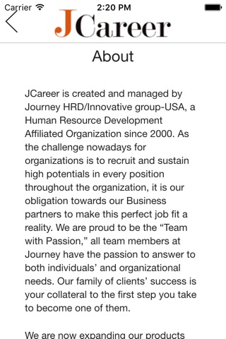 JCareer screenshot 2