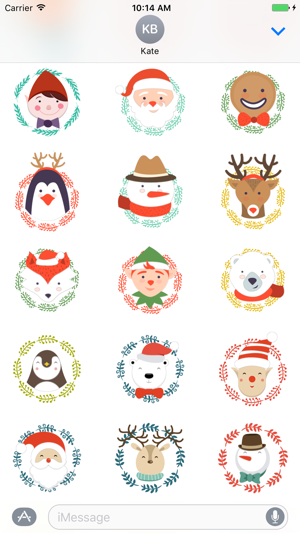 Funny face Christmas characters - Fx Sticker(圖3)-速報App