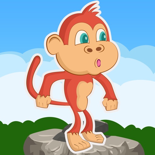Clumsy Monkey Jungle Race Pro - cool sky racing arcade game Icon