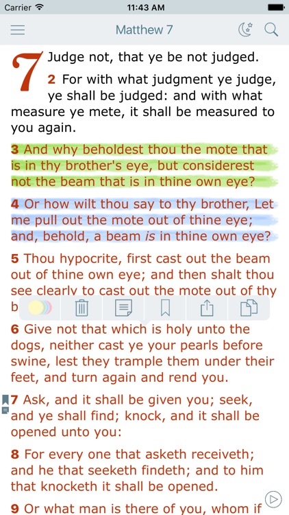 King James Bible. Red Letter Bible and KJV Version