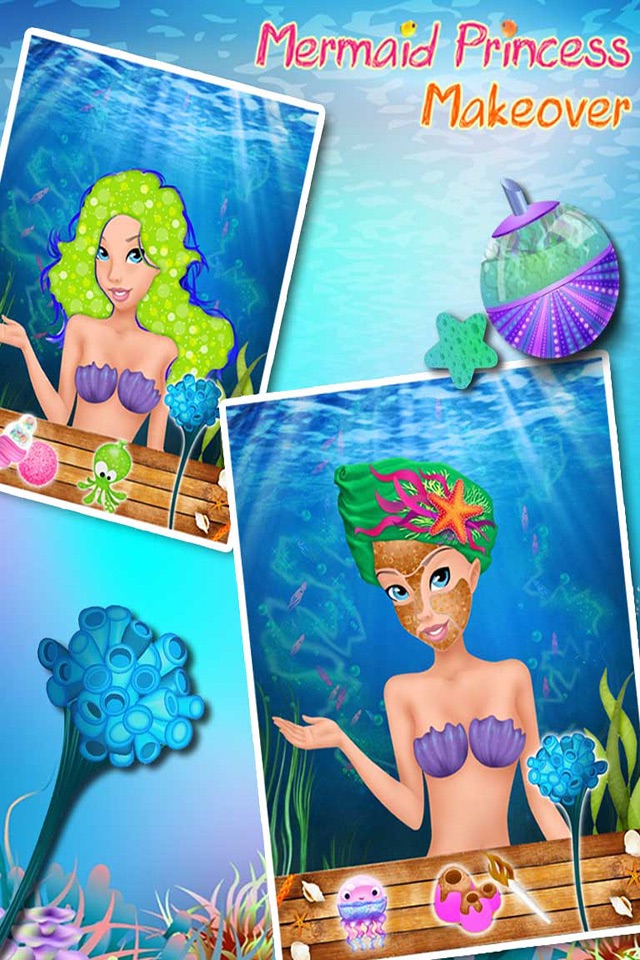 Mermaid Princess Makeover - Girls Game for Kids screenshot 3