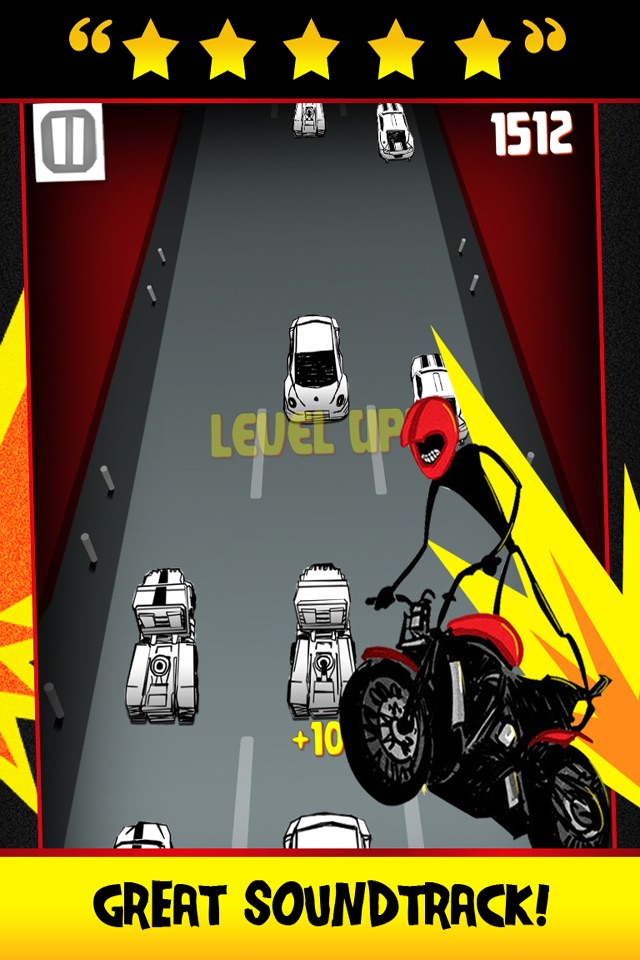 Stickman Street Bike Motorcycle Highway Race - FREE Multiplayer Racing Game screenshot 4
