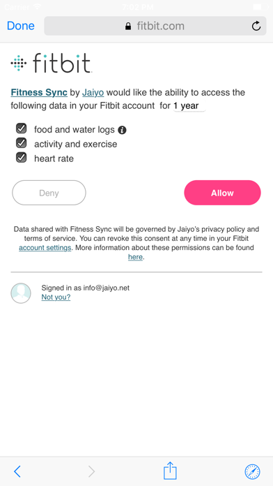 Fit Sync for Fitbit t... screenshot1