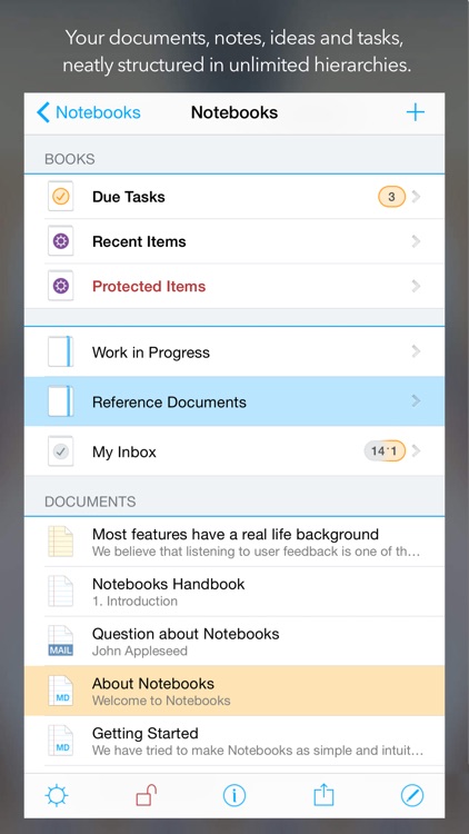 Notebooks for iPhone