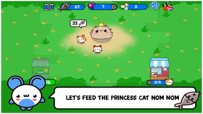 How to cancel & delete Princess Cat Nom Nom - Clicker & Idle from iphone & ipad 1