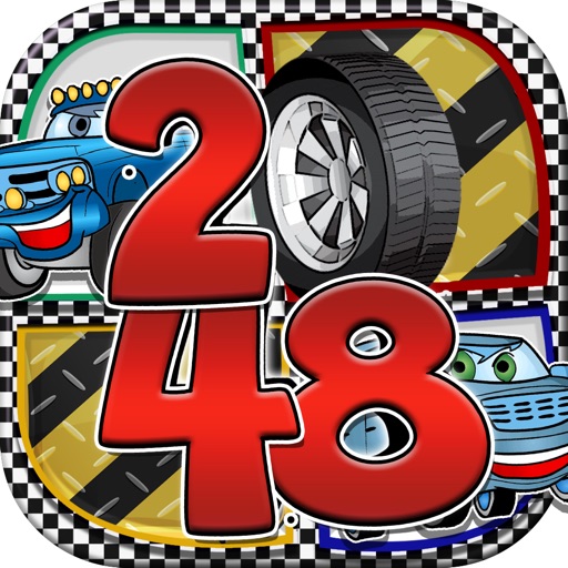 2048 + UNDO Number Puzzle Games for Cartoon Car icon