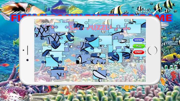 SeaFish Aquarium Jigsaw Puzzles Game For Kids screenshot-3