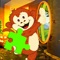 Hay Monkey Halloween Day Jigsaw Puzzle Free Game