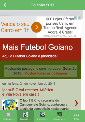 Mais Futebol Goiano screenshot 3