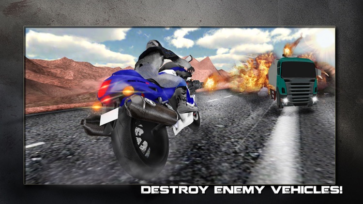 Super Motor Bike Shooter Traffic Race 3D screenshot-4