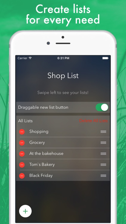 Shop List - create shopping lists on-the-go