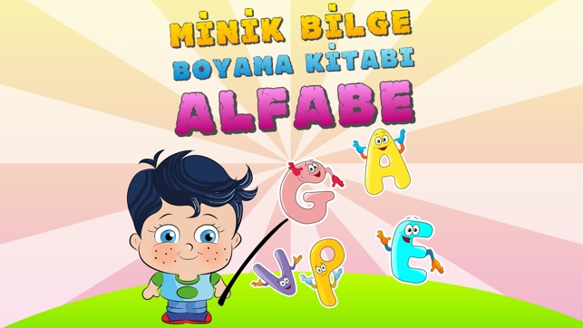 Alfabe Boyama Kitabı - Minik Bilge Türkç