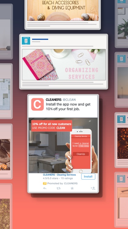 Post & Ad Creator for Instagram, Twitter and media screenshot-3