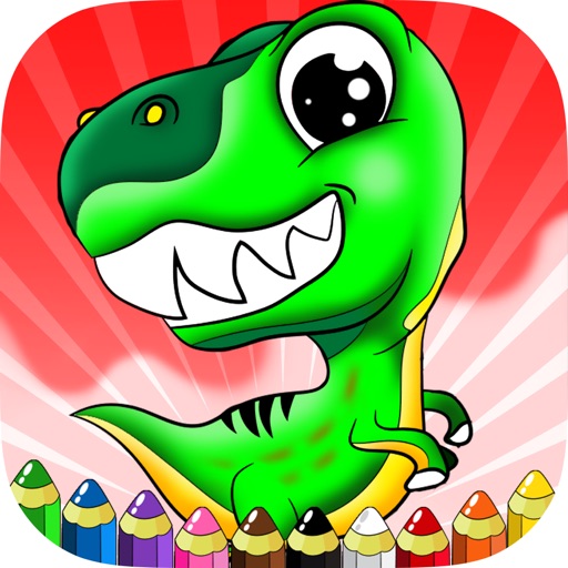 Dinosaurs Coloring Pages Drawing Painting For Kids iOS App