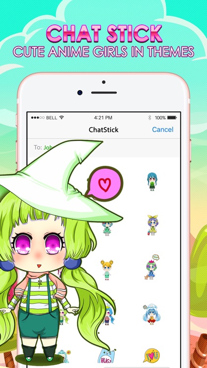 Anime Girls Emoji Chibi Stickers Themes ChatStick